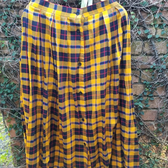 Vintage Laura and Jane plaid skirt set L - Picture 4 of 9